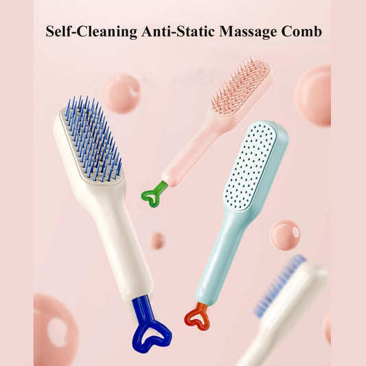 Self-cleaning Anti-static Massage Comb